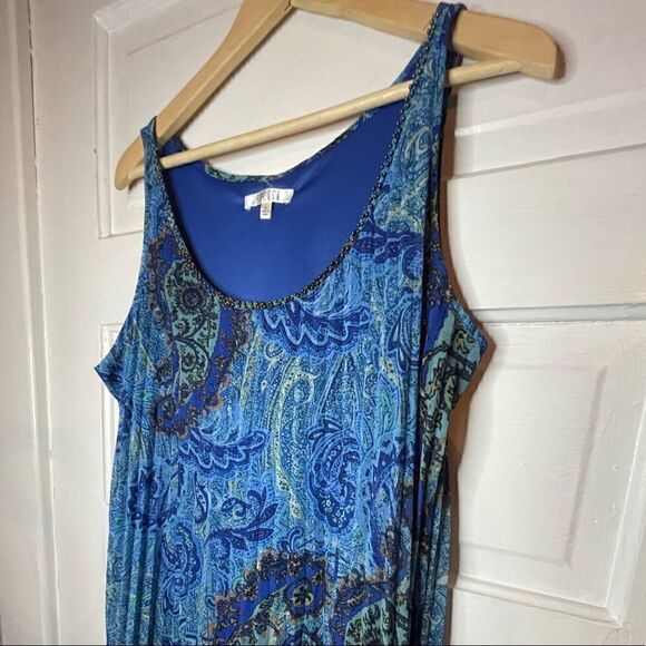 Spense Accordian Style Sleeveless Handkerchief Dress - Picture 4 of 12